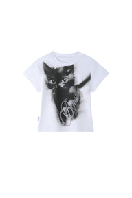 BJHG Women Cat Graphic Tee Vintage Summer Streetwear T‑Shirt