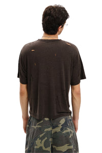 MASONPRINCE Sheer-Texture Tencel Linen Cotton Rip Tee