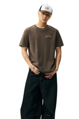 MEDM Heavyweight Embroidered Logo Crew Neck Tee