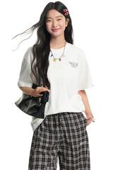 Dangerouspeople DSP Fairytale Plush Rabbit Print Loose Couple Tee