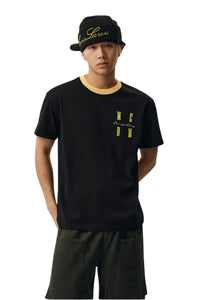 MEDM Color Block Embroidered Casual T-Shirt
