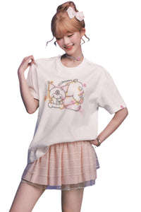 MEDM x Sanrio Kuromi Rhinestone Graffiti Tee