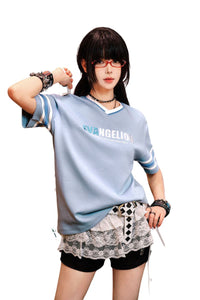 MEDM x EVA NEVER END Sketch Figure Embroidery Print Casual Tee