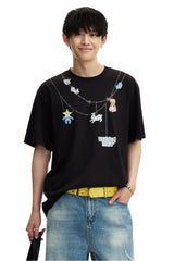 Dangerouspeople DSP Doll Necklace Print Sorona Short Sleeve Tee