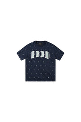 MEDM Glitter Star Double-Layer Short-Sleeve Top