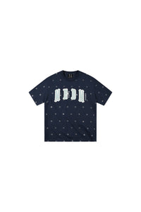MEDM Glitter Star Double-Layer Short-Sleeve Top