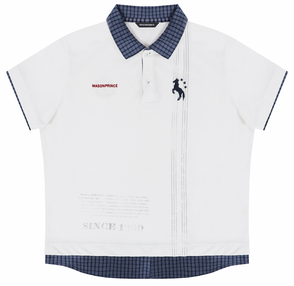 Masonprince Fake Two Polo Tops