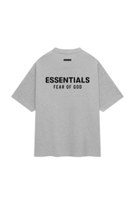 SS25 FOG Essentials Jersey Crewneck Tee LIGHT HEATHER GREY
