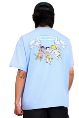 AFGK Triple Angel Washed Distressed Tee