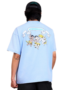 AFGK Triple Angel Washed Distressed Tee