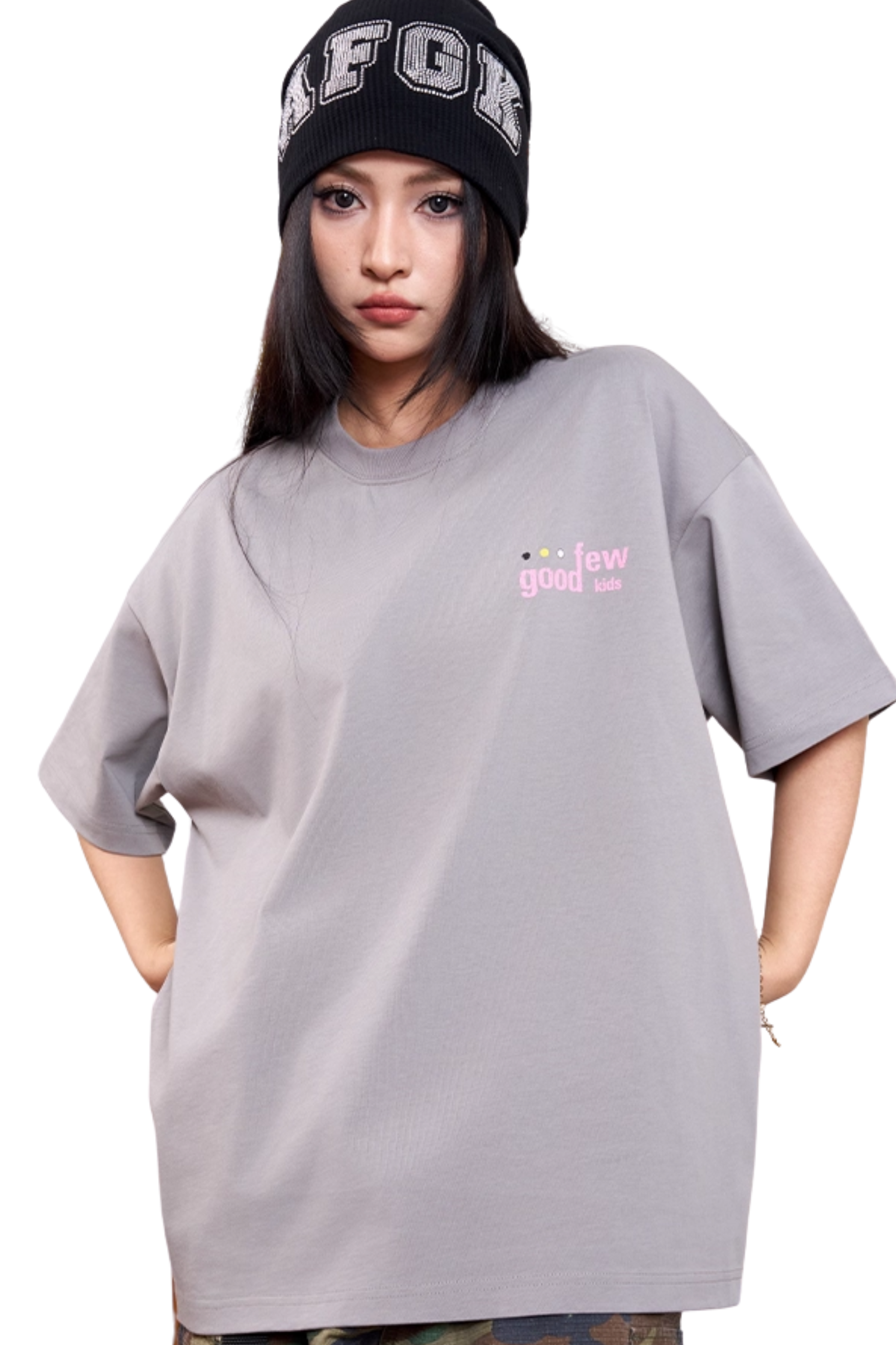 AFGK Triple Angel Washed Distressed Tee