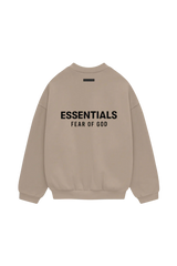 Fear Of God Essentials FW24 Fleece Crewneck Sweater DESERT SAND [192HO246267F]