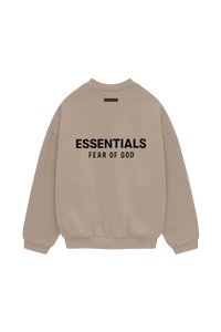 Fear Of God Essentials FW24 Fleece Crewneck Sweater DESERT SAND [192HO246267F]