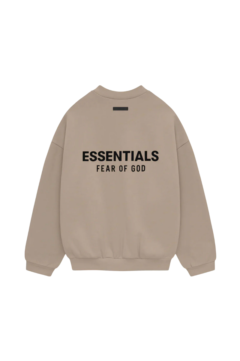 Fear Of God Essentials FW24 Fleece Crewneck Sweater DESERT SAND [192HO246267F]