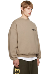 Fear Of God Essentials FW24 Fleece Crewneck Sweater DESERT SAND [192HO246267F]