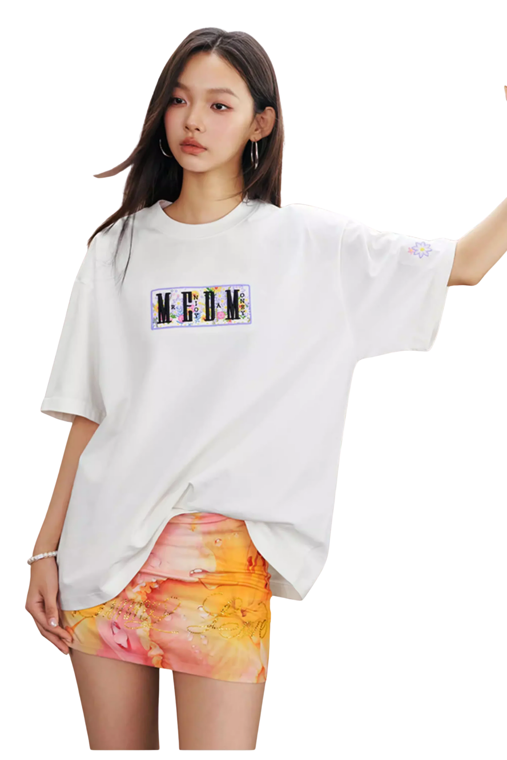 MEDM SS25 Box Floral Logo 2.0 Tee