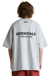 SS25 FOG Essentials Jersey Crewneck Tee LIGHT HEATHER GREY