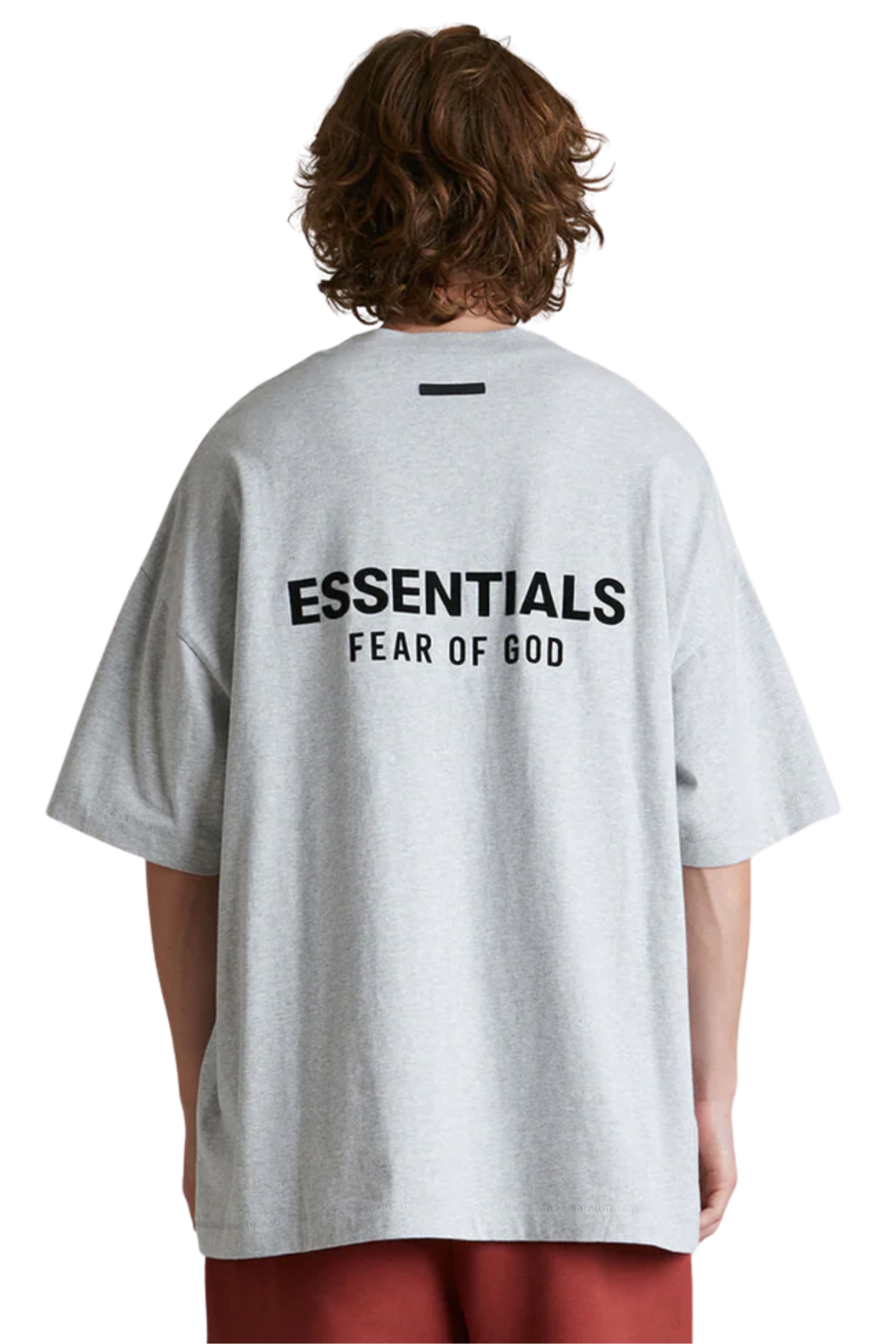 SS25 FOG Essentials Jersey Crewneck Tee LIGHT HEATHER GREY