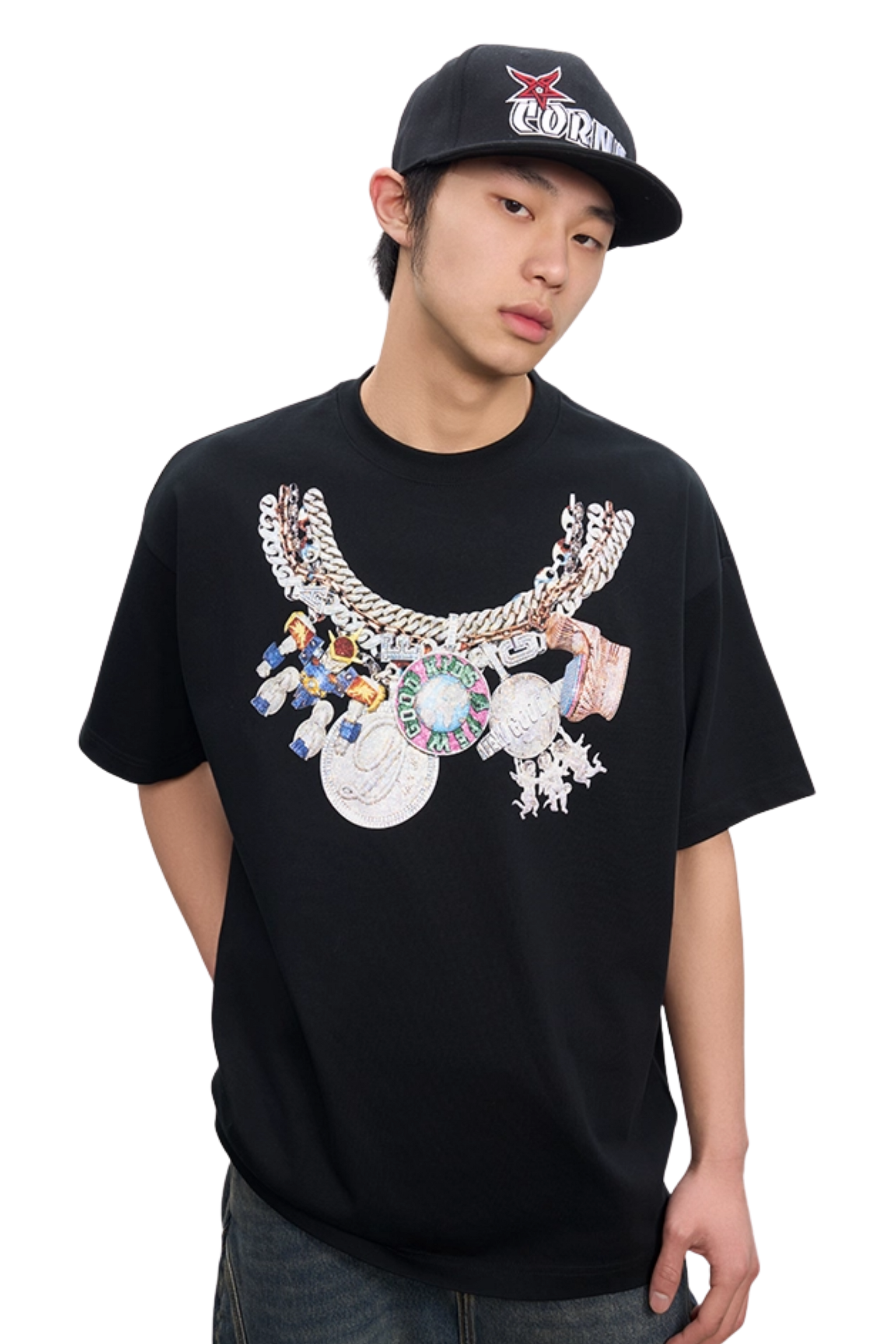 AFGK Necklace Print Tee