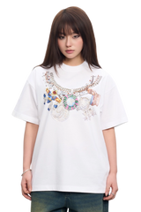 AFGK Necklace Print Tee
