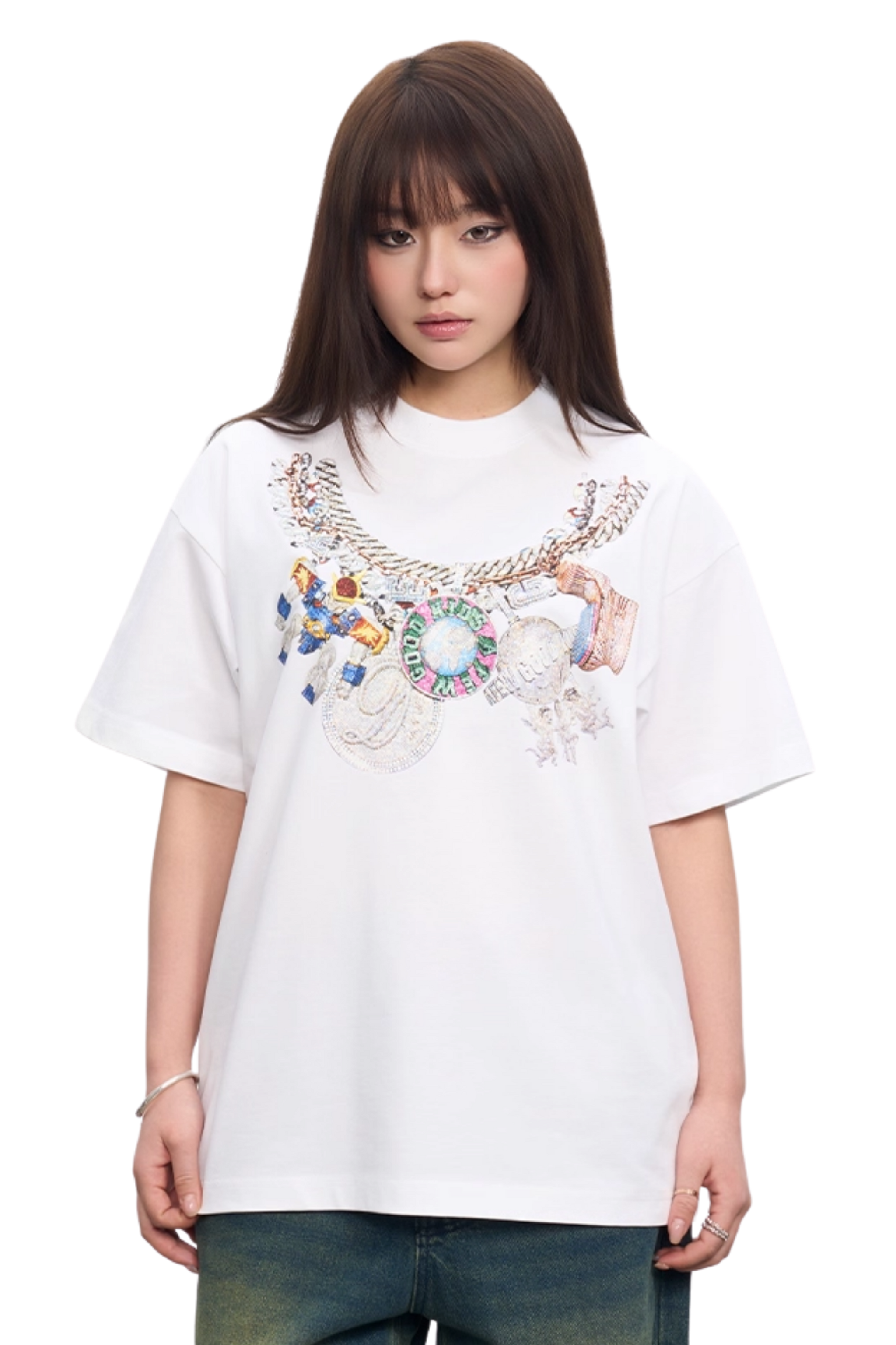 AFGK Necklace Print Tee