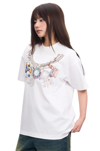 AFGK Necklace Print Tee