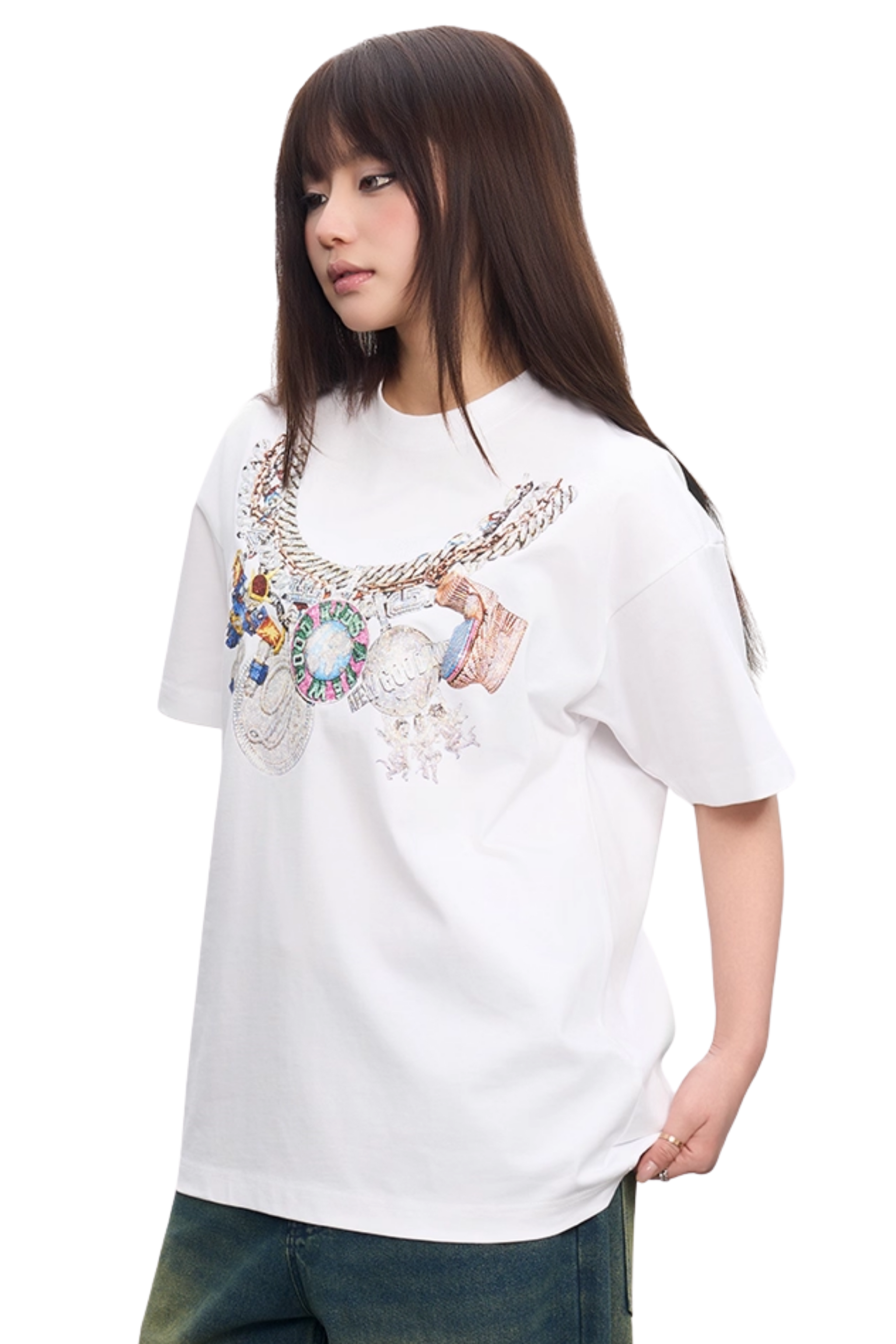 AFGK Necklace Print Tee