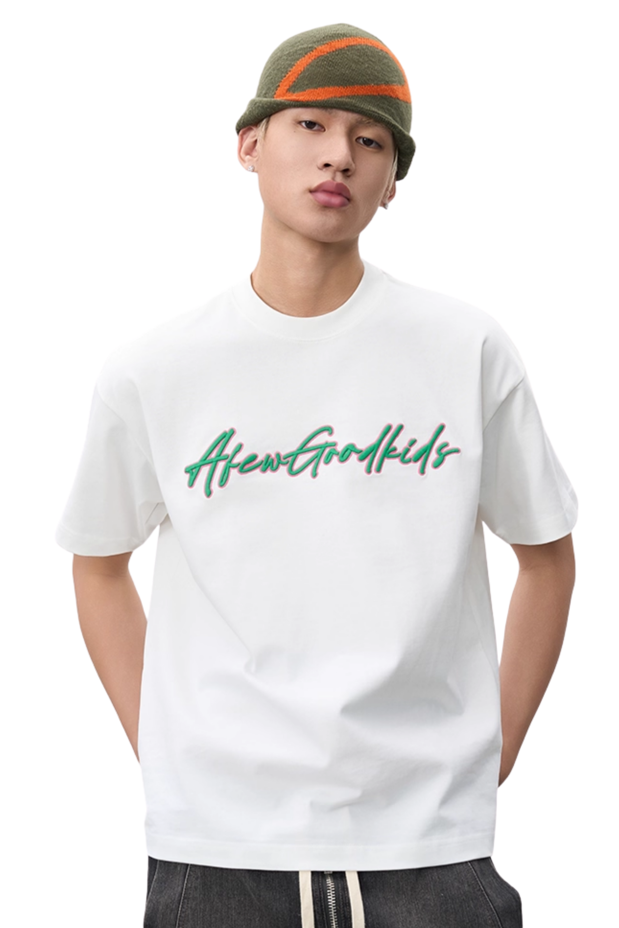 AFGK Cursive Embroidery Logo Tee