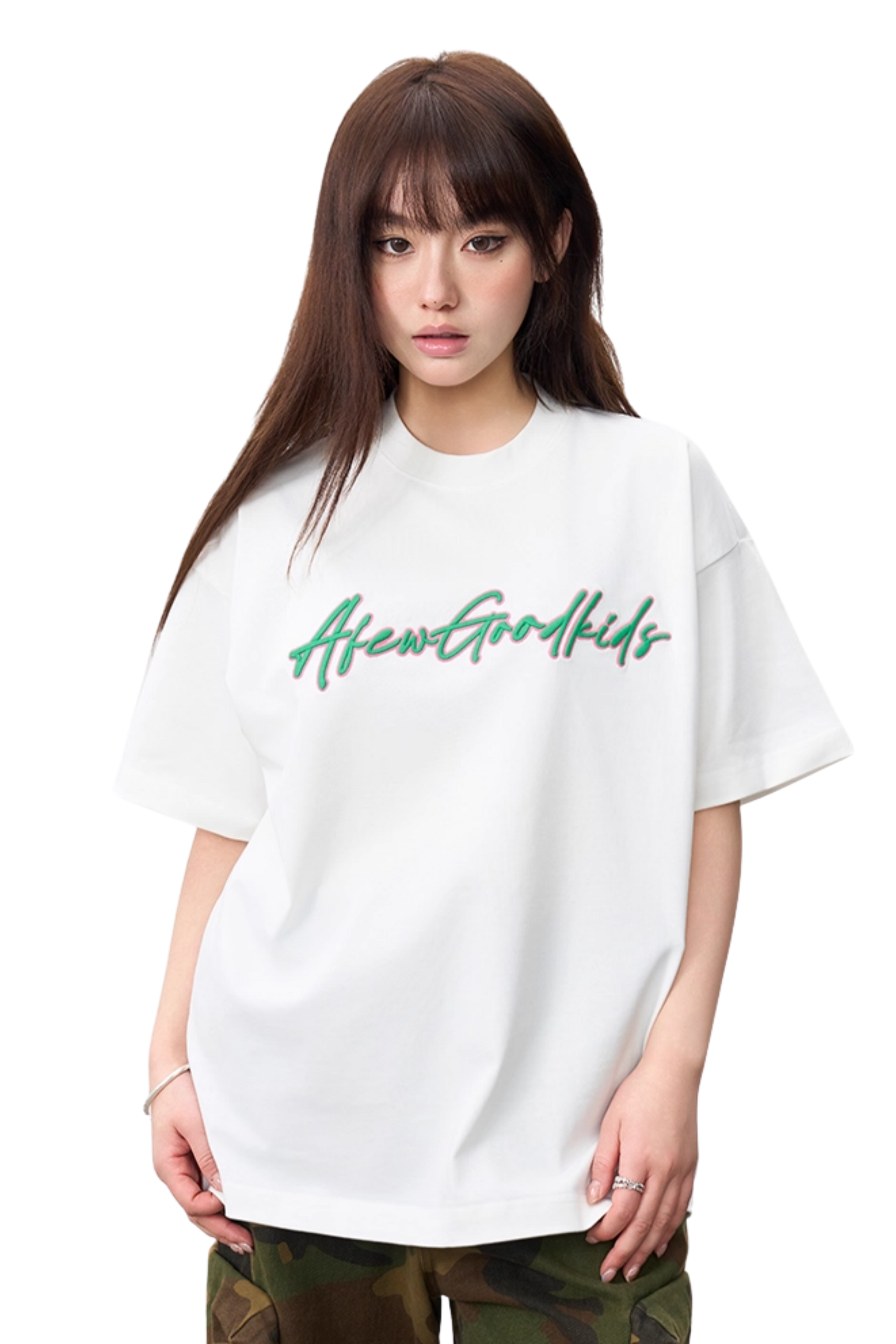 AFGK Cursive Embroidery Logo Tee