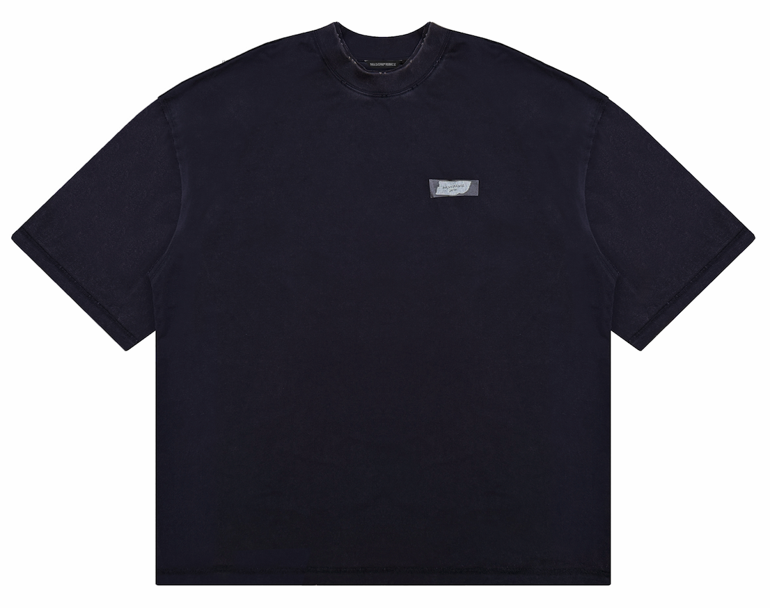Masonprince 26 Early Spring Layered Crew Neck Knit Short-Sleeve T-Shirt