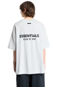 SS25 FOG Essentials Jersey Crewneck Tee LIGHT HEATHER GREY