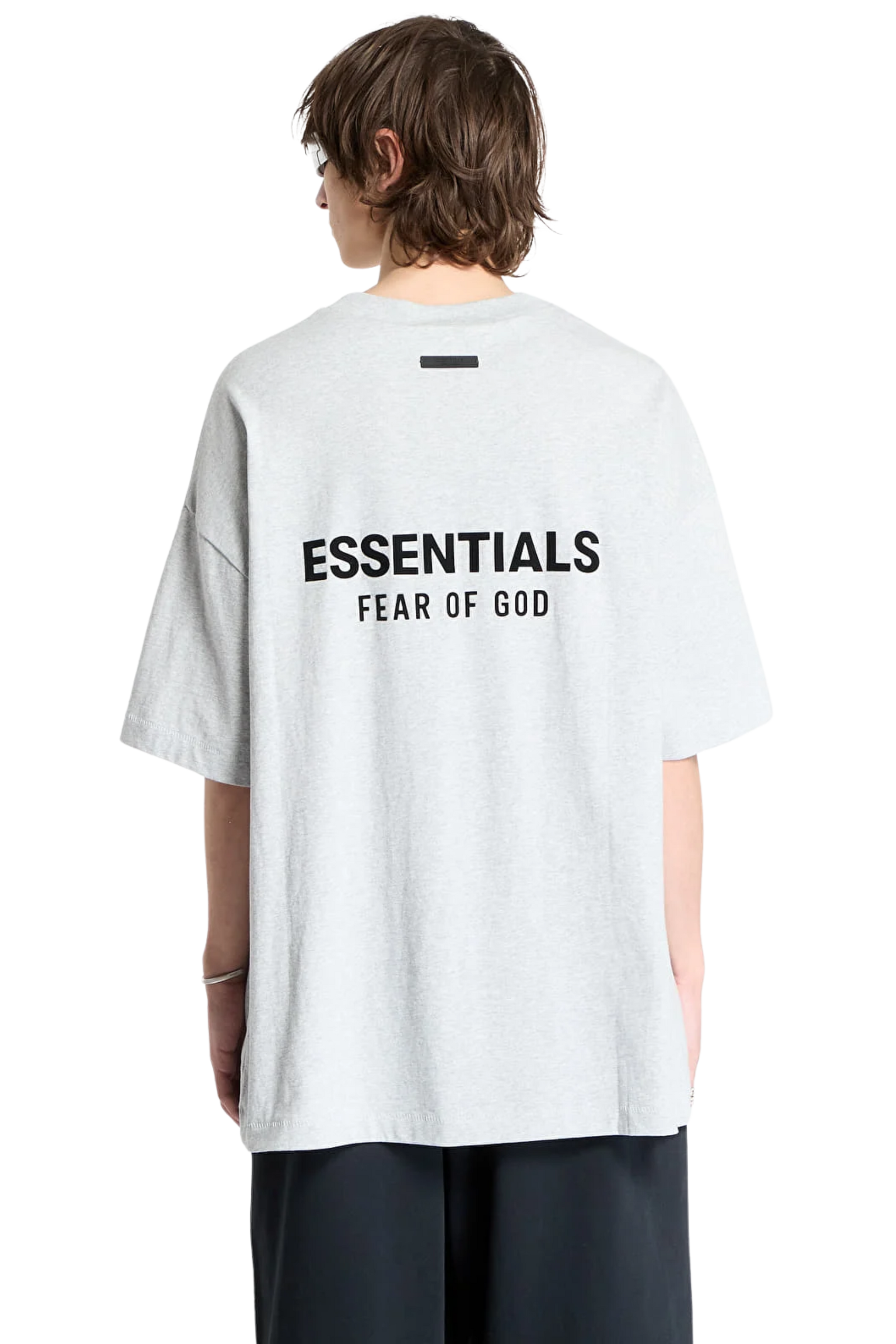 SS25 FOG Essentials Jersey Crewneck Tee LIGHT HEATHER GREY