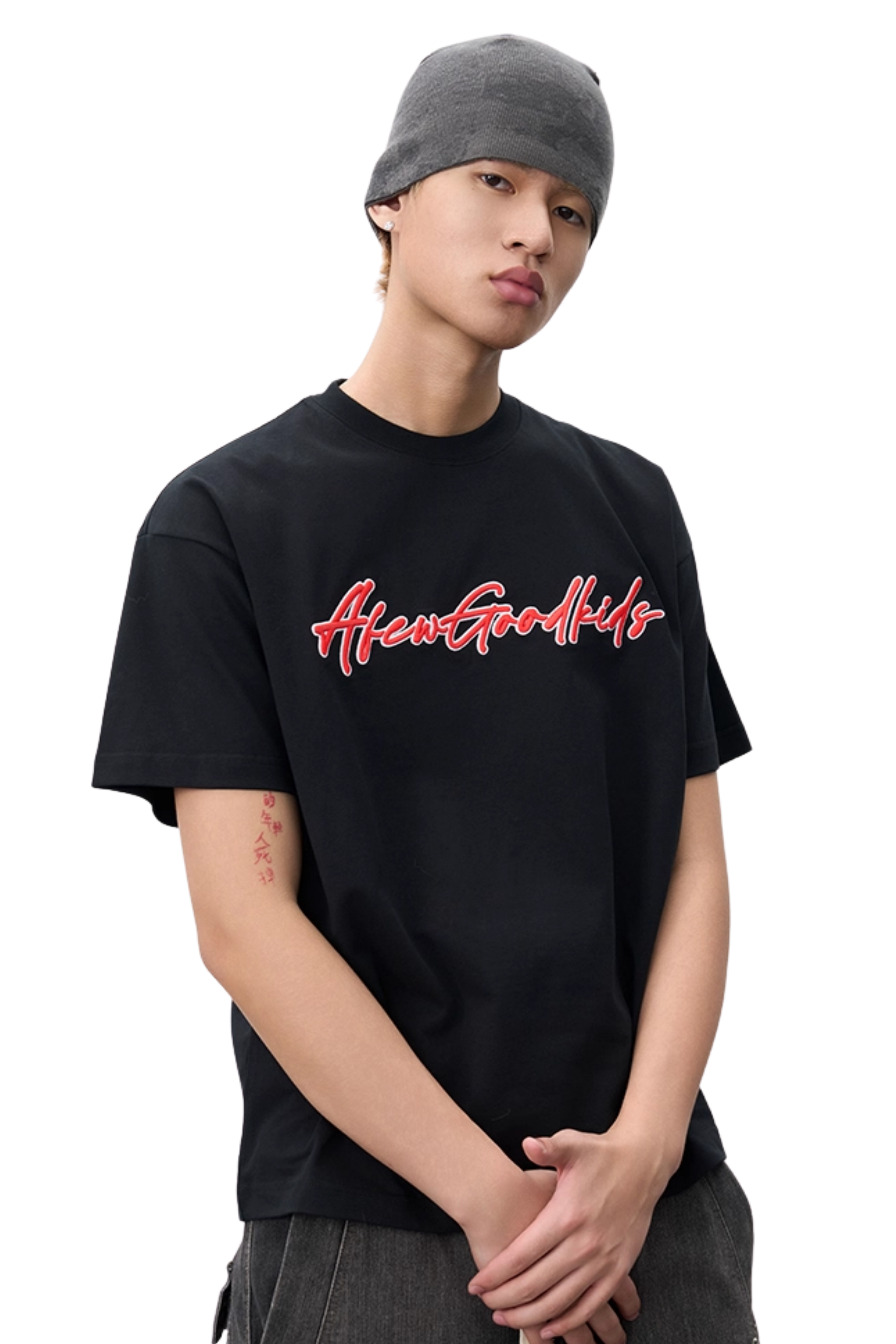 AFGK Cursive Embroidery Logo Tee