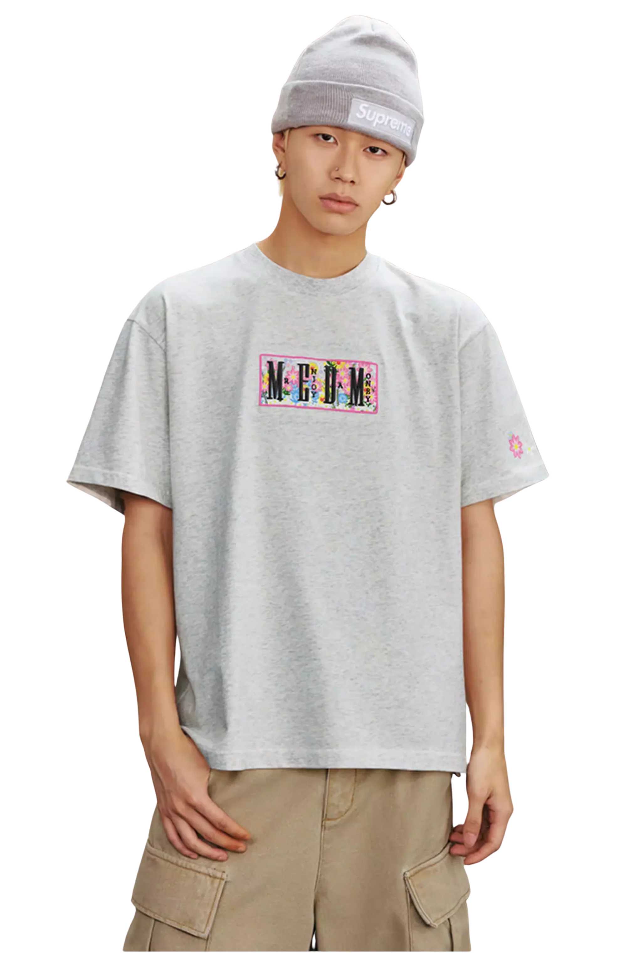 MEDM SS25 Box Floral Logo 2.0 Tee