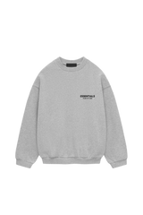 Fear Of God Essentials FW24 Fleece Crewneck Sweater LIGHT HEATHER [192HO246268F]