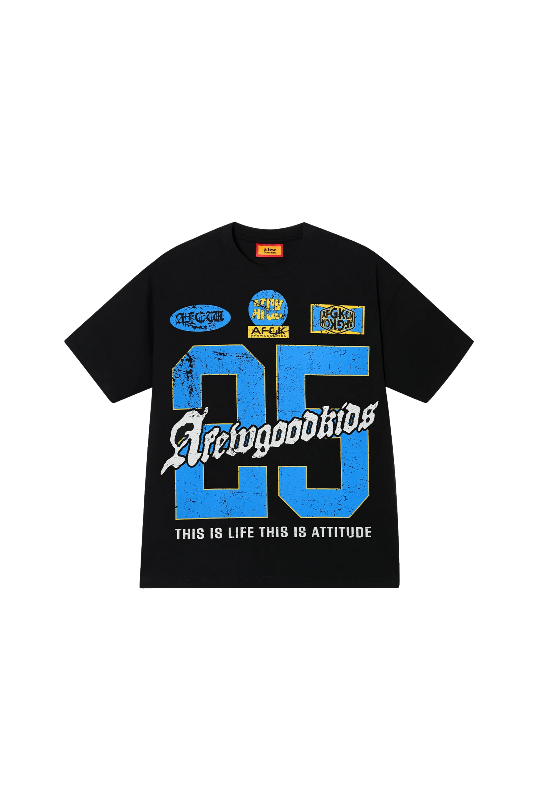 AFGK Retro Number Jersey Look Tee