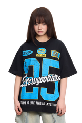 AFGK Retro Number Jersey Look Tee