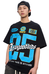 AFGK Retro Number Jersey Look Tee