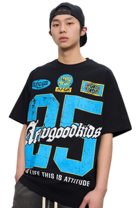 AFGK Retro Number Jersey Look Tee