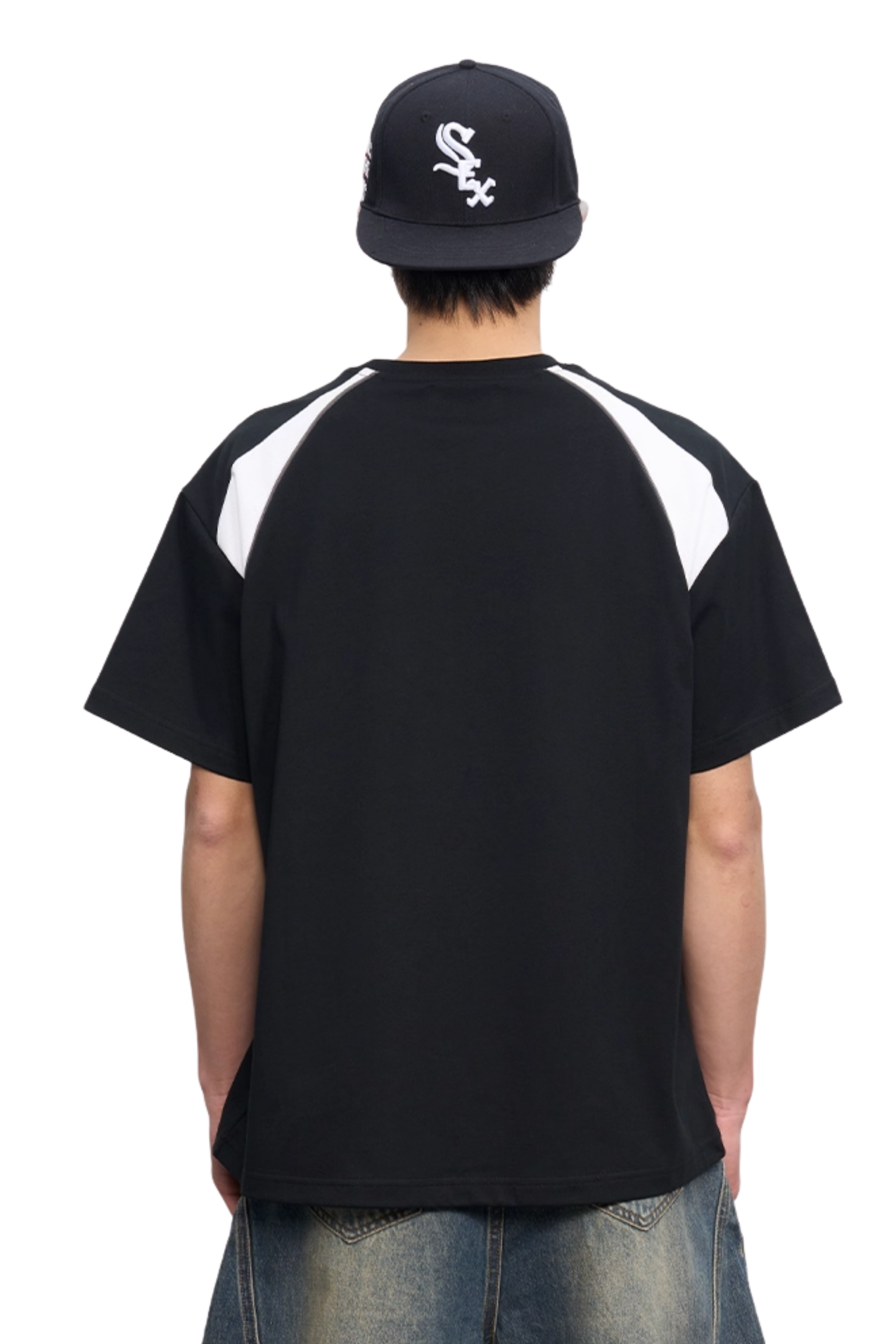 AFGK Mesh Shoulder Strip Tee