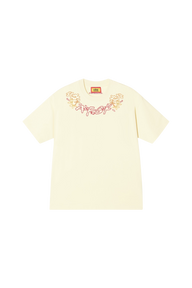 AFGK Collar Edge Floral Embroidery Tee