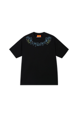 AFGK Collar Edge Floral Embroidery Tee