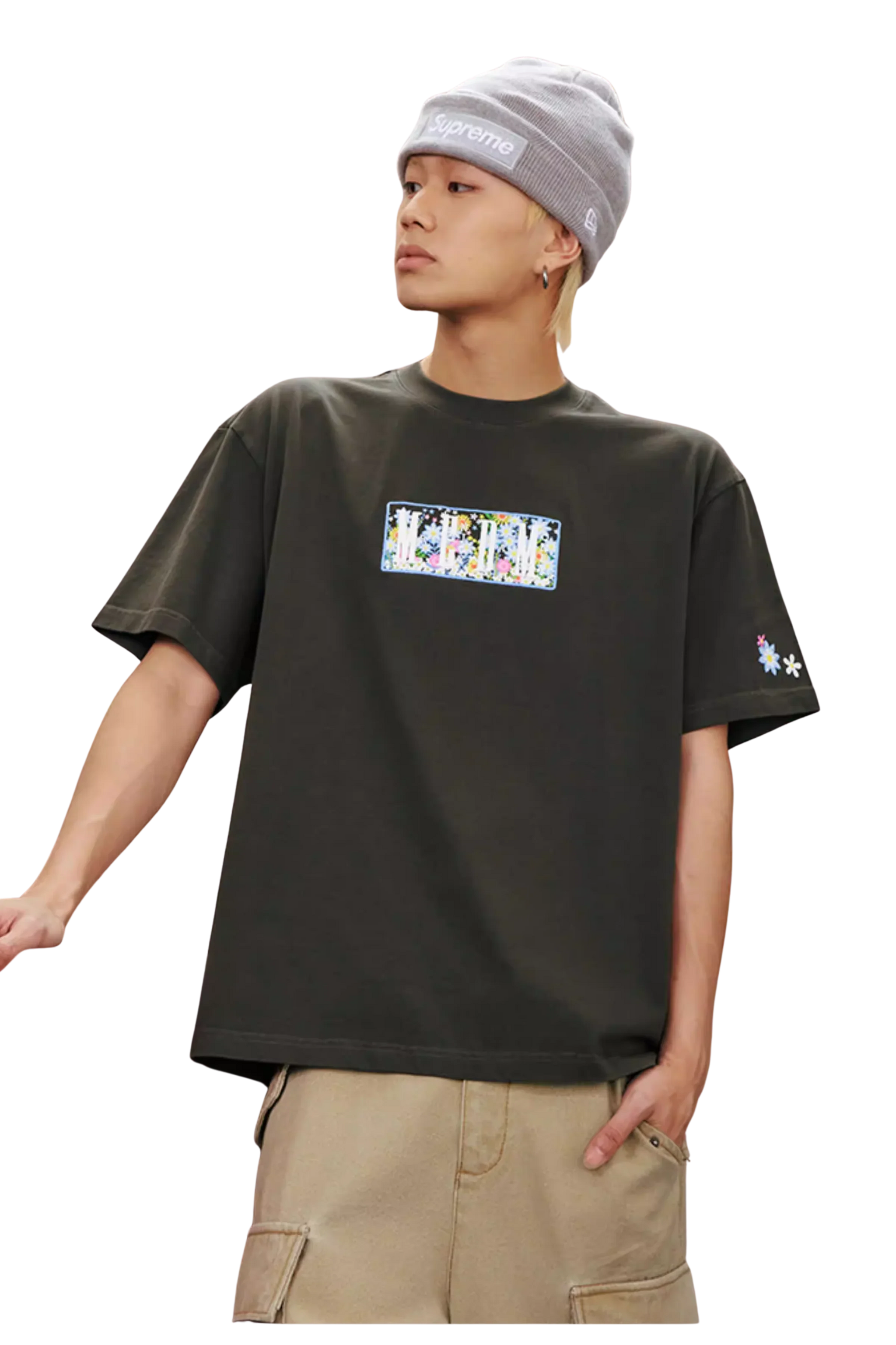MEDM SS25 Box Floral Logo 2.0 Tee