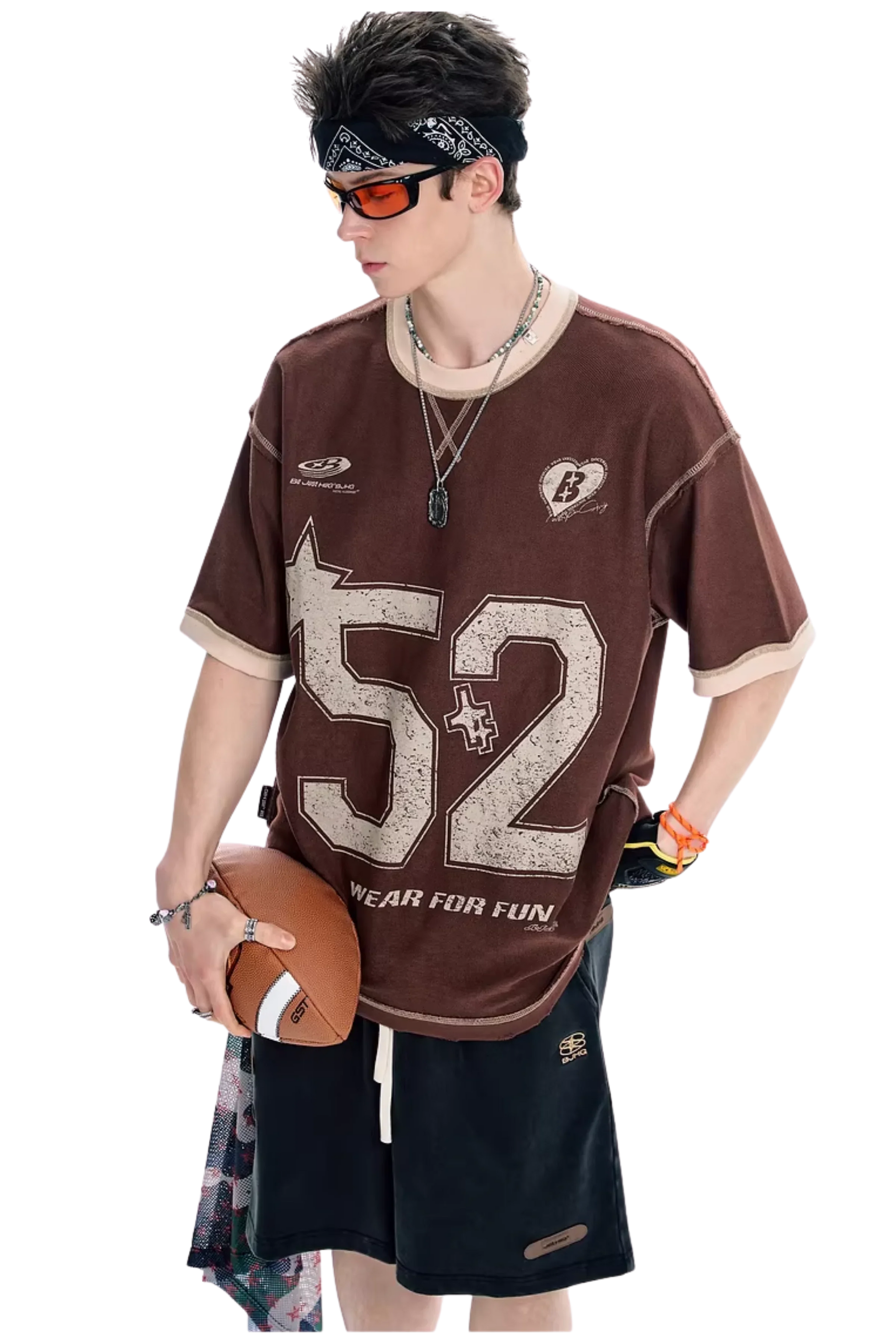 BJHG No.52 Jersey Style Cotton Tee