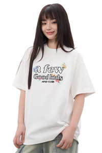 AFGK Hand Paint Floral Embroidery Tee