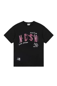 MEDM x STK Embroidered Letter Print Tee