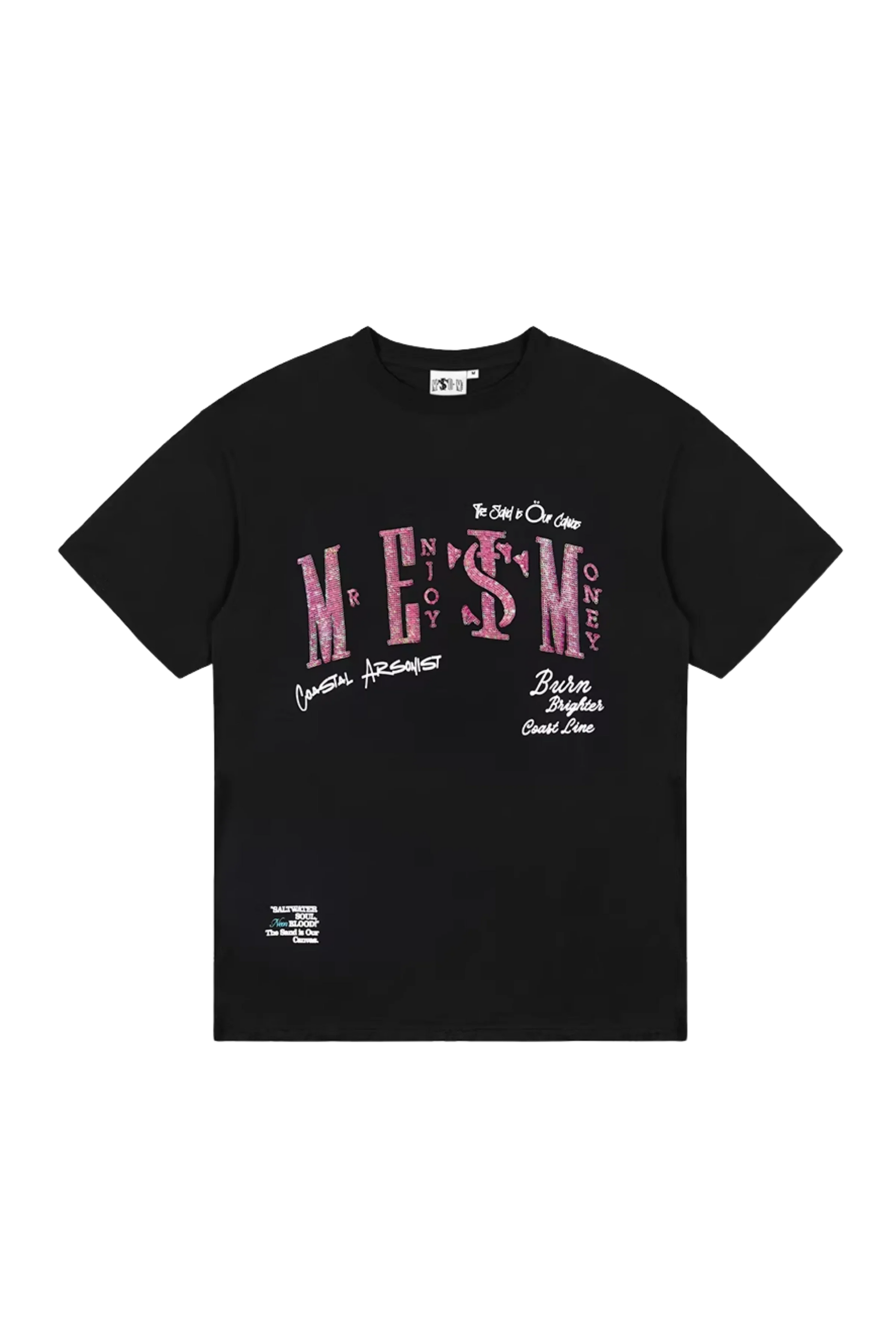 MEDM x STK Embroidered Letter Print Tee