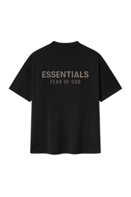 [Smaller Cutting] FW25 Essentials Fear Of God Classic Fit Tee JET BLACK