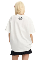 Dangerouspeople DSP Cat Dog Heart Print Drop‑Shoulder Unisex T‑Shirt
