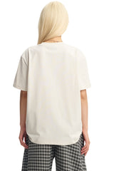 Dangerouspeople DSP Embroidery Flower Beaded Sorona Cool‑Touch T‑Shirt
